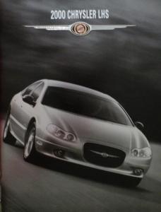 2000 Chrysler LHS Original Color Sales Brochure