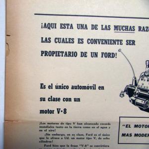 1939 Ford V8 Sedan Flathead Motor One Of The Many Reasons Ad Proofs Spanish Text
