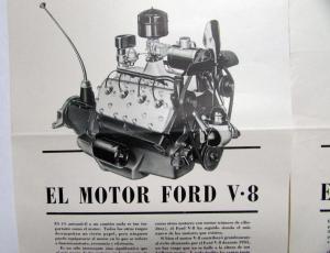 1936 Ford Flathead It Is Still The Newest Ad Proof Original Spanish text
