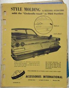 1949-1960 Accessories International Catalog and Price Sheets - Continental Kits