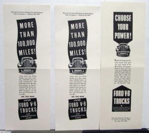 1939 Ford V8 Trucks & Commercial Cars Choose Your Power Ad Proof Orig
