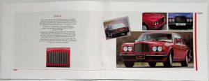 1988 Bentley Oversized Sales Brochure - Eight Mulsanne S Turbo R Continental