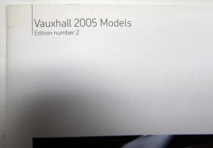 2005 Vauxhall VXR Color Options Specifications Features Brochure UK Second Ed