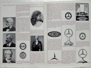 1978 Mercedes-Benz Origins of Mercedes and the Star Sales Folder