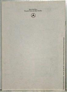 1982 Mercedes-Benz Anti-Lock Braking System Sales Brochure - German Text