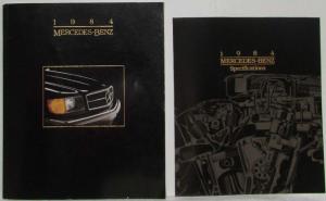 1984 Mercedes-Benz Full Line Prestige Sales Brochure with Specifications Folder
