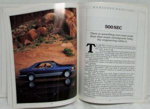 1984 Mercedes-Benz Full Line Prestige Sales Brochure with Specifications Folder