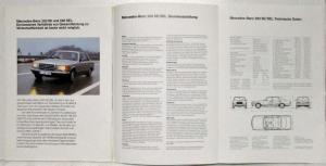 1981 Mercedes-Benz 280S 280SE 280SEL Prestige Sales Brochure