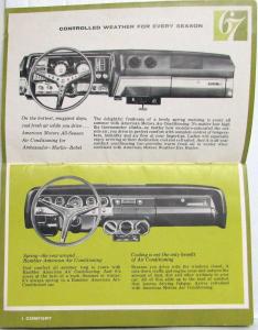 1967 American Motors AMC Dealer Accessories Sales Brochure