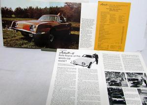 1972 Avanti II Sales Information Packet