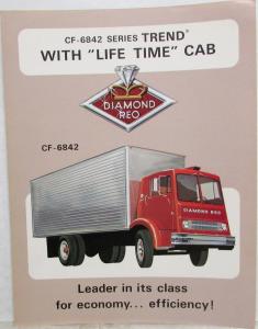 1967 Diamond REO CF-6842 Series Trend with Life Time Cab Sales Sheet