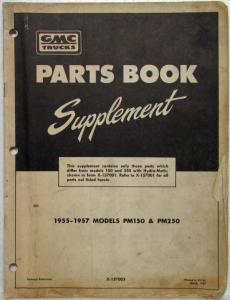 1955-1957 GMC PM150 and PM250 Models Trucks Master Parts Book Supplement