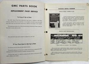 1966 GMC Truck Preliminary Master Parts Book Models 5500 7500 8500 9500 HD