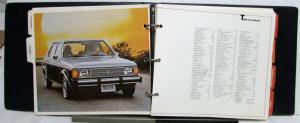 1978 Plymouth Road Runner Horizon Arrow Volare Fury Voyager Duster Data Book