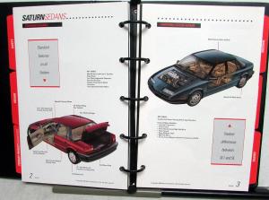 1993 Saturn Sedan SL2 SL1 SL Coupe SC1 SC2 Wgon SW1 SW2 Consultant Product Guide