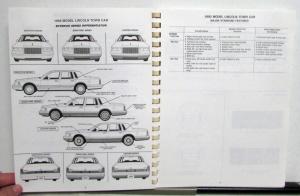 1992 Lincoln-Mercury Cougar Marquis Continental MarkVII Advanced Fleet Fact Book