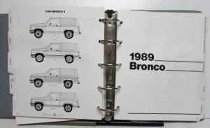 1989 Ford Thunderbird Bronco Mustang Ranger F Series Escort Color Trim Album