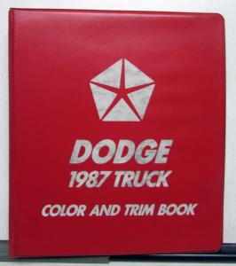 1987 Dodge Raider Ram 50 Pickup Dakota Ramcharger MiniRam Truck Color Trim Album