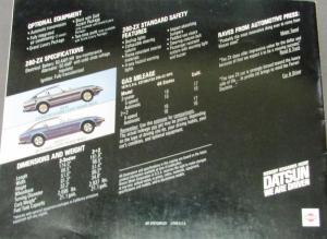 1979 Datsun 280-ZX Dealer Prestige Sales Brochure Nice Original