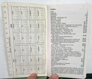 1977 Chrysler Plymouth Dodge Dealer Pocket Secretary & Technical Data Book