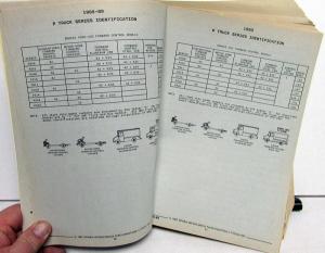 1985-1990 GMC Chevrolet P Van Parts and Illustration Book Step Van Motor Home