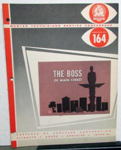 1961 Chrysler Plymouth Dodge Master Tech Service Reference Book The Boss 164