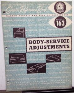 1961 Chrysler Plymouth Dodge Master Tech Service Reference Book Body Adjustments
