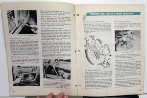 1961 Chrysler Plymouth Dodge Master Tech Service Reference Book Body Adjustments