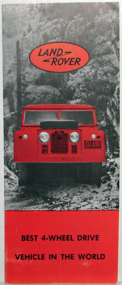 1958 Land Rover Four Wheel Drive Vehicle Sales Brochure Original