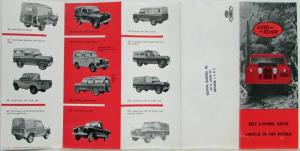 1958 Land Rover Four Wheel Drive Vehicle Sales Brochure Original