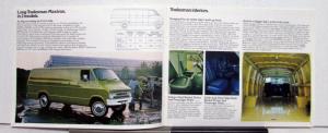 1976 Dodge Tradesman Vans B100 B200 B300 Features Options Interior Sale Brochure