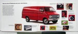 1976 Dodge Tradesman Vans B100 B200 B300 Features Options Interior Sale Brochure