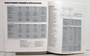 1985 Dodge Pickups Ram Power Ram 50 Diagram Color Options Features Sale Brochure