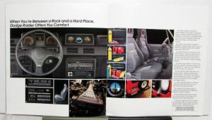 1989 Dodge Import Trucks Raider Safety Features Interiors Accessories Brochure