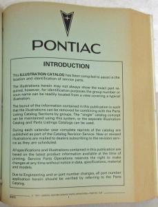 1982-1987 Pontiac Firebird Trans Am and SE Parts and Illustration Book