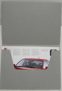 1991-1993 Audi Coupe S2 Oversized Media Info Sales Data Sheets - German Text