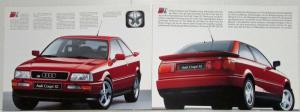 1991-1993 Audi Coupe S2 Oversized Media Info Sales Data Sheets - German Text