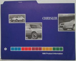 1990 Chrysler Media Product Information Press Kit Folder