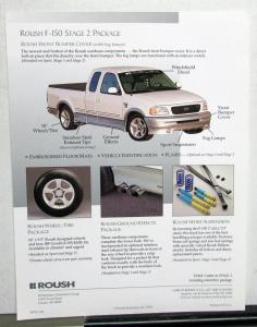 1998 Roush Performance Ford F 150 Stage 2 & Sport Packages Dealer Sales Card
