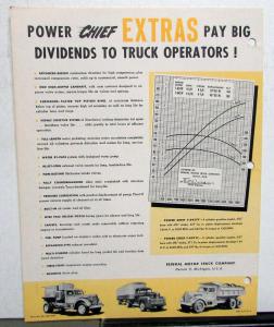 1953 Federal Trucks Dealer Sales Brochure Power Chief Engines 427 371