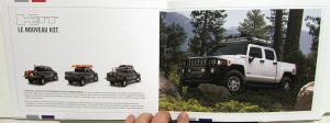 2009 Hummer H2 H3 & H3T Foreign Dealer French Text Sales Brochure