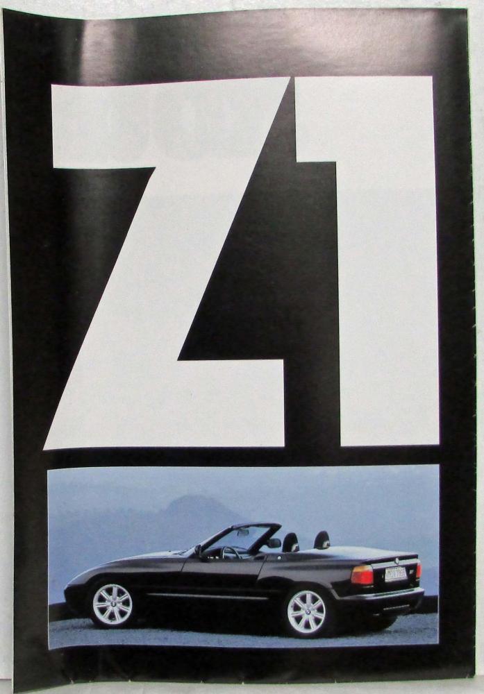 1989 BMW Z1 Sales Folder Poster - German Text