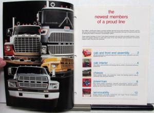 1980 Ford Trucks F B Series Medium Duty Construction Features Specs Brochure
