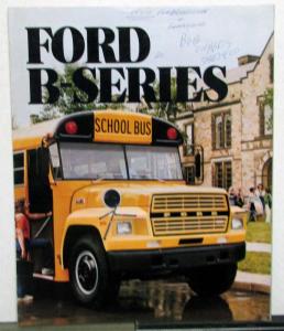 1982 Ford B Series School Bus Dimensions Specifications Sales Folder