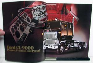 1982 Ford CL 9000 Heavy Duty Trucks COE Options Features Dimensions Brochure