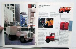 1984 Ford LN Series Trucks Construction Specs Optional Equipment Sales Brochure