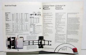 1984 Ford LN Series Trucks Construction Specs Optional Equipment Sales Brochure