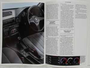 1990 BMW 518i 520i 525i 530i 535i Sales Brochure