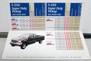 2002 Ford F Series Super Duty E Series Cutaway Body Application Guide