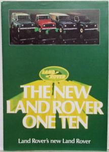 1982 Land Rover One Ten Sales Folder - French Text